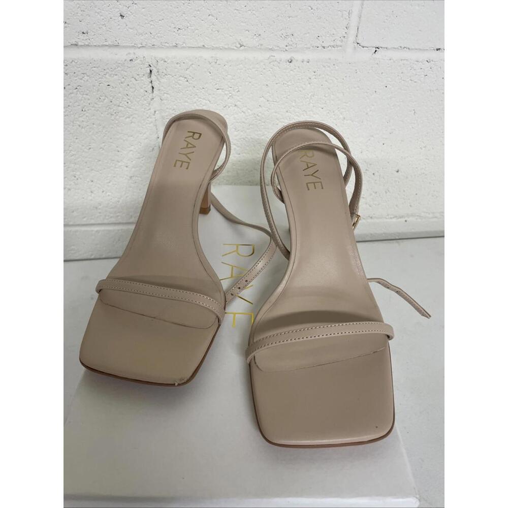 Revolve RAYE Kathryn Heel eather Sandal nude size 6 NIB $169 msrp - Picture 5 of 11